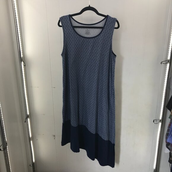 Cuddl Duds flexwear blue sleeveless gown size L - Picture 1 of 3